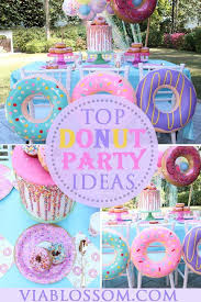 Stop listening to your stomach grumble and get ready for a fun and affordable donut themed birthday party. Donut Party Supplies Novocom Top