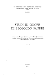 Studi In Onore Di Leopoldo Sandri Parte Iii By Biblioteca Militare Issuu