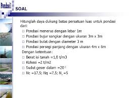 We did not find results for: Contoh Soal Rekayasa Pondasi 2
