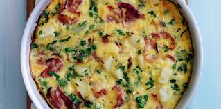 Omelette Au Jambon Pommes De Terre Et Petits Pois Recettes Recette Omelette Jambon Recettes De Cuisine Recette De Plat