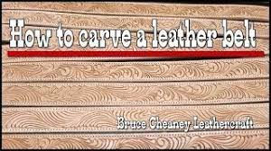 Free leather patterns, leathercraft patterns and project ideas free leather craft tooling patterns, free leather. Leather Carving How To Carve A Leather Belt Leather Working Youtube