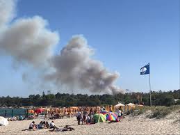 (alessandro tocco / lapresse via ap) milan (ap) — a fire raged on sunday on the island of sardinia in the mediterranean sea of italy. Fire At Lido Of Cea Sardinia Sardinia Italy News Today In English On Live Map Italy Liveuamap Com