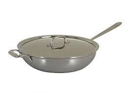 All Clad Stainless 4 Quart Weeknight Pan With Lid All Clad Stainless Cookware