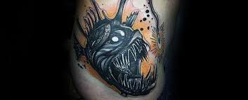 60 Angler Fish Tattoo Designs For Men Deep Sea Ink Ideas