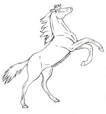 Rearing Horse Drawing Coloring Pages Jpg 859 929 With Images Horse Pictures To Print