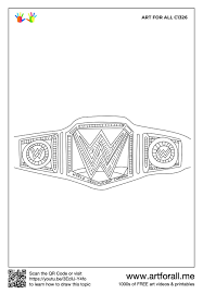How To Draw Wwe Championship Belt