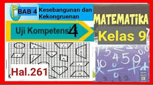 Kunci jawaban uji kompetensi 4 matematika kelas 9 hal 261. Jawaban Uji Kompotensi Halaman 261 266 Matematika Kelas 9 Smp Mts Kesebangunan Kekongruenan Youtube