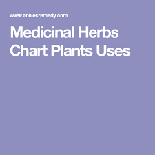Medicinal Herbs Chart Plants Uses Everything Medicinal