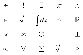 Mathematical Symbols Picture Click Quiz By Smeddlesboy