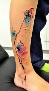 39 People With Watercolor Paintings Tattooed To Their Bodies Tattoos Painting Tattoo Cool Tattoos