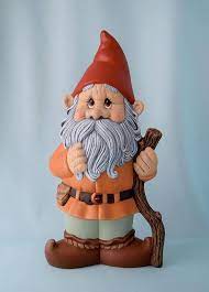 Luck Is On Your Side This Rosy Cheeked Ceramic Outdoor Gnome Is A Friendly Face That Brings Good Luck Wherever Garden Gnomes Statue Gnome Statues Gnome Garden