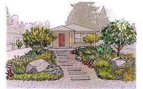 Drawntogarden Perspective Sketch Garden Drawing Garden Design