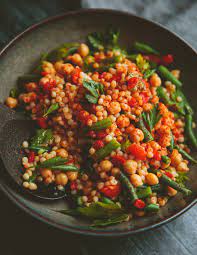 Add 2 cups water and the salt and bring to a boil. Lemon Parsley Couscous And Chickpea Salad A Thought For Food