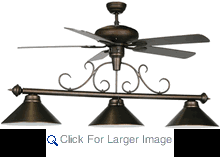 At ceilingfan.com we offer a wide variety of ceiling fans with lights which include fans with included down lights, up lights, and a combination of both. Fan Pool Table Light Metal Pool Table Lights Pool Table Lighting Billiard Lights Ceiling Fan With Light