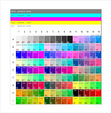 9 Pantone Color Chart Templates Free Sample Example