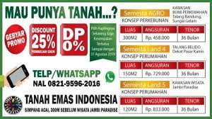 💰 dp mulai 30% sd 50%. Agustus Tanpa Dp Cicilan Murah Langsung Bisa Bangun Rumah Di Tanah Seluas 3 Tumbuk Tribun Jambi