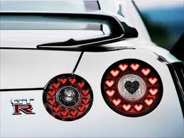 Heart Tail Lights On A R35 Car Mods Pink Car Nissan Gtr R35