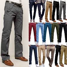 Free Shipping Men Business Pants Slim Fit Straight Leg Casual Dress Trousers Formal Pant Www Offtobuy Co Mens Pants Fashion Slim Fit Men Mens Chino Trousers