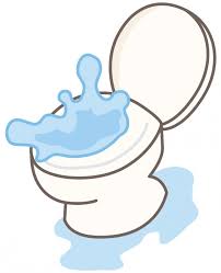 水漏れトイレ | 無料イラスト素材｜素材ラボ
