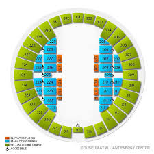 Coliseum At Alliant Energy Center 2019 Seating Chart