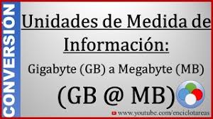 In base alla qualità del video, puoi consumare da 2 a 20 quanti giga consuma spotify. Convertir De Gigabyte A Megabyte Gb A Mb Youtube