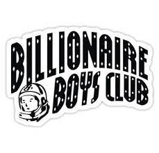 Billionaire Boys Club Stickers Streetwear Logo Fashion Logo Branding Power Logo