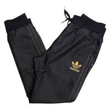Black And White Adidas Tracksuit Bottoms Mens Adidas Originals Cuffed Denim Blue Jeans Tracksuit Bottoms Pants Joggers L Amazon Co Uk Clothing Roupas Esportivas Roupas Esportes