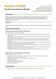 Download free production manager cv format for profession manager. Manufacturing Operations Manager Resume Samples Qwikresume