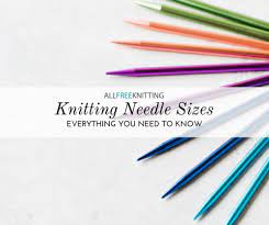 The values are given in the metric system, you can use the conversion table above to. Knitting Needle Size Chart Printable Allfreeknitting Com
