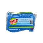 15.5 cm x 15.5 cm No-Scratch Scrub Sponge in Blue (3-Pack) MP-3-12-CA Scotch-Brite