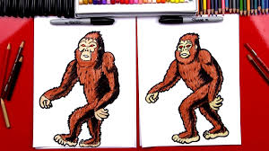 How To Draw Big Foot Sasquatch Art For Kids Hub How to draw sasquatchanakwa from total drama. how to draw big foot sasquatch art