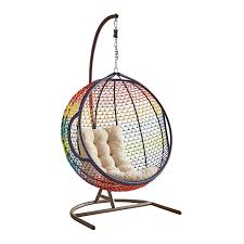 Bird Cage Swing Chair Pier 1 Swingasan Rainbow Ombre Hanging Chair In 2020 Hanging Chair Swinging Chair Chair
