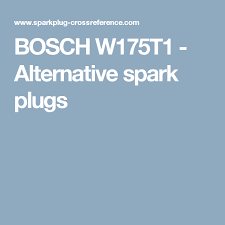 Bosch W175t1 Alternative Spark Plugs Garelli 50cc