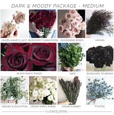 Moody Scarlet Medium Package Fall Wedding Flowers Diy Wedding Flowers Lilac Wedding Bouquet