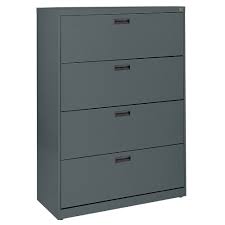 Maybe you would like to learn more about one of these? Sandusky 400 Series 30 Inch X 50 25 Inch X 18 Inch 4 Drawer Metal Filing Cabinet In Grey The Home Depot Canada