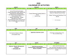 It is not a comprehensive list of all cancer awareness dates. Health And Wellness Calendar 2020 Ppt Cancer Public Health