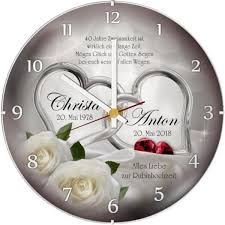 For holiday orders purchased between nov. Zum 40 Hochzeitstag Wanduhr Mit Kuppelglas M3 Rubinhochzeit Hochzeitstag Hochzeitstag Geschenk
