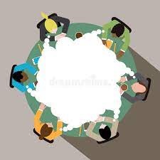 Diverse Group Of Business Men And Women Thinking At Round Conference Table Eps Sponsored Sponsored Adve In 2021 Illustration Man Illustration Free Illustrations