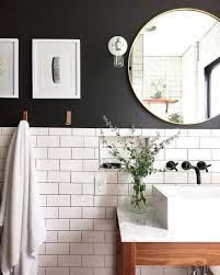 Black And White Accent Wall Bathroom Bold Black Accent Wall Ideas In 2020 Trendy Bathroom Classic Bathroom Black Bathroom
