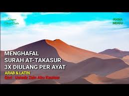 Sekiranya kita berhenti di mana2 mukasurat & ingin menyambung balik bacaan, adakah kalimah bismillah ini jg tidak perlu disebut utk memulakan bacaan ( yakni pd mana2 m/surat yg baru) pd surah yg sama? Metode Cepat Menghafal At Takasur 3x Diulang Setiap Ayat Arab Latin Youtube