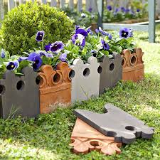 Bordures de jardin de pavés de pierre. Des Bordures En Trompe L Åil Pour Le Jardin Marie Claire