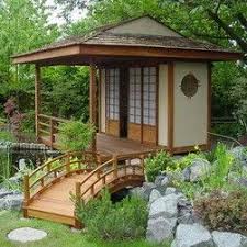 Pin Von Gabriela Rickert Auf Gartenhaus Asiatisch Japanisches Teehaus Teehaus Japanischer Garten