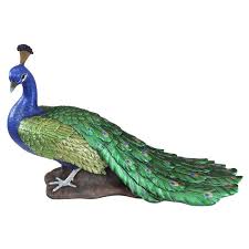 The Regal Peacock Garden Statue