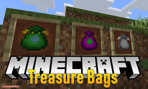 Treasure Bags Mod 1 14 4 1 13 2 Loot Bag Mod That Fully Controlled By Data Packs Bag Types Allow You To Set The Bag S Name In 2020 Treasure Bag Loot Bags Treasures