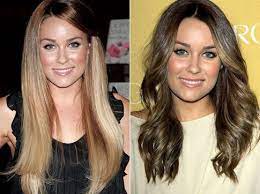 Colored Hair Tips Wavy Beach Hair V Hair