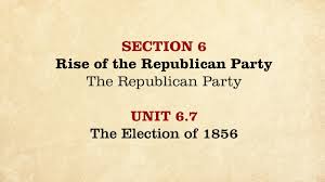The presidential election of 1856 took place in the midst of kansas's civil war. Mooc The Election Of 1856 The Civil War And Reconstruction 1850 1861 1 6 7 Youtube