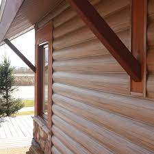 Premium cleaners, wood preservatives, stains and finishes The Adirondack Wall System Offers The Rustic Look Of Real Wood Log Siding With The Durability And Low Maintenance O Vinyl Log Siding House Siding Vynil Siding