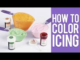 Learn How To Color Buttercream Icing Youtube