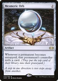 A sun, planet, or star. Mesmeric Orb 2xm 272 Magic The Gathering Card