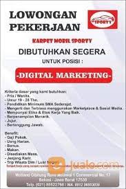 Kini anda pun bisa bekerja dan berkarier secara profesional.!!! Lowongan Kerja Marketing Online Kab Bekasi Jualo